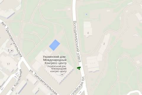 Ситилайт B в Киеве, 1.2x1.8  Володимирський узвіз, (зелена зона) №1 схема