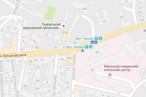 Нестандарт A в Львове, 1.2x1.8  Личаківська вул., 28 схема