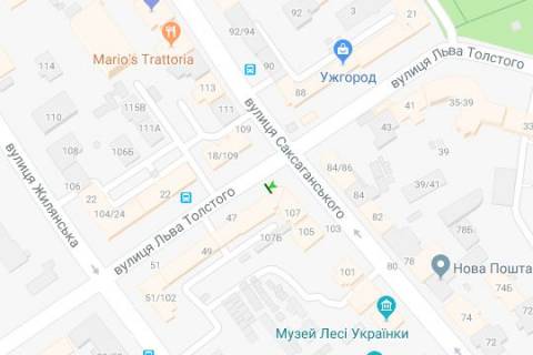Бэклайт B в Киеве, 1.2x1.8  Гетьмана Павла Скоропадського вул. (Льва Толстого)., 47 схема