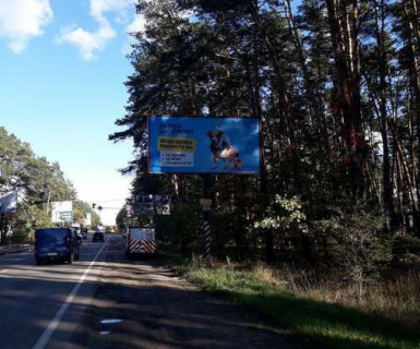 Білборд, Бігборд (Борд)  A на трасах Київської області, 3x6  Київ - Ковель, 12км+000м до Києва (Буча, Варшавська тр., у напрямку  Києва) Фото 1