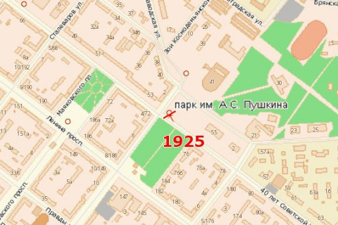 Билборд A в Васильевке, 3x6  Незалежної України вул. - Лермонтова вул. схема