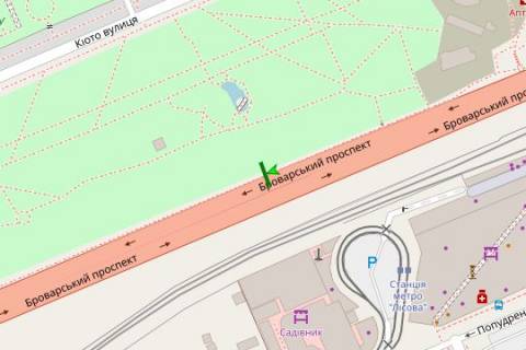 Билборд A в Васильевке, 3x6  Броварський просп., 200 метрів від ст.м. Лісова схема