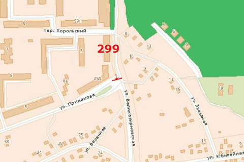 Билборд A в Васильевке, 3x6  Великотирнівська вул. - Юрія Тимошенко вул. схема