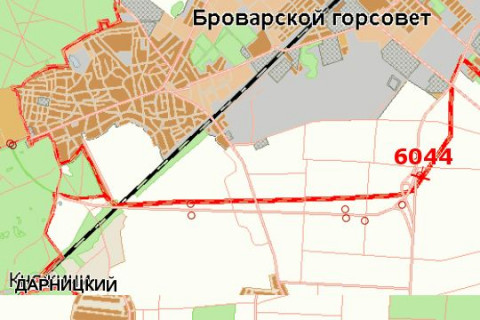 Билборд B в Васильевке Київ - Чернігів, 14 км + 810 м (зліва в  напр. м.Києва) схема