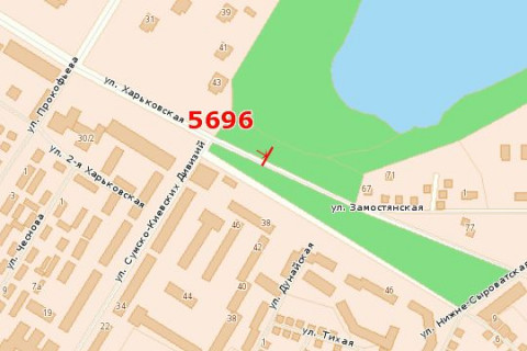 Билборд B в Васильевке, 3x6  Харківська вул., (озеро "Чеха") схема