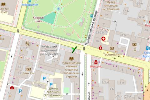 Скроллер A в Киеве, 1.2x1.8  Гетьмана Павла Скоропадського вул. (Льва Толстого)., 7 - 531077 схема