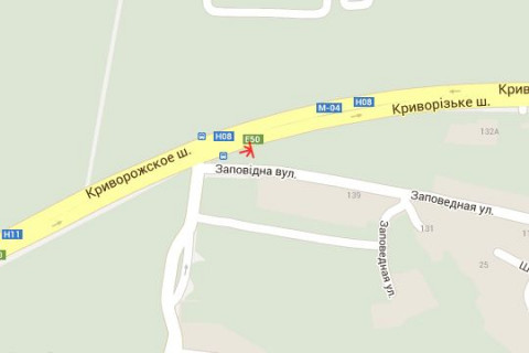 Білборд, Бігборд (Борд)  A у Василівці, 3x6  Криворізьке шосе - Заповідна вул. схема