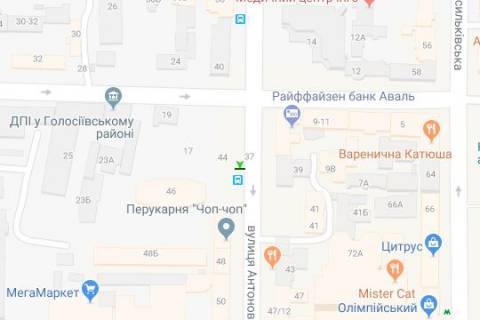Нестандарт A в Киеве, 1.2x1.8  Антоновича вул. (Горького вул.), 46 схема
