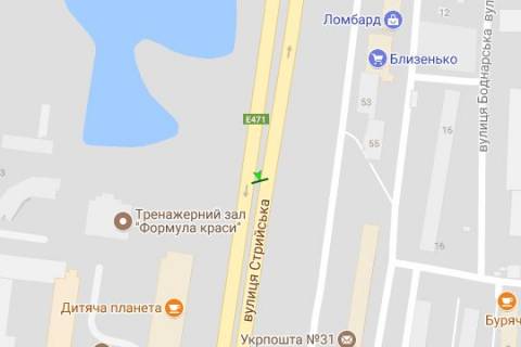 Призма A в Васильевке Стрийська вул., 57 (призма) (від вул. Наукова) - 424394 схема