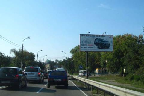 Билборд A в Киеве Шевченка Тараса пл., : Мінське шосе; навпроти автостоянки "Полісся" (в напр. пл.Шевченко) фото 1