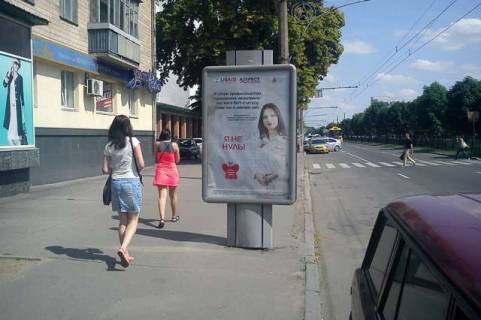 Ситилайт B в Васильевке, 1.2x1.8  Соборності вул., 74 (№1) фото 1