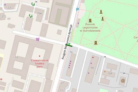 Билборд B в Ивано-Франковске, 3x6  Андрія Мельника вул., 9 схема