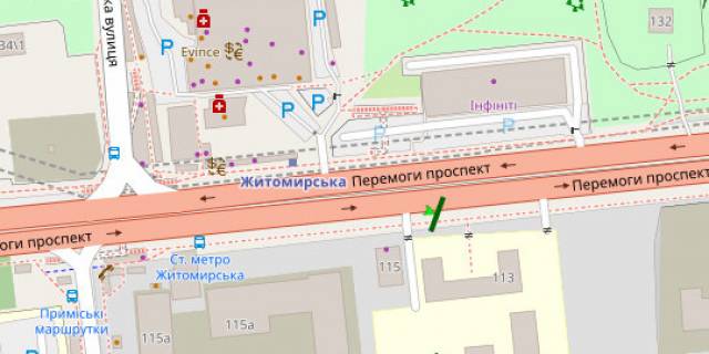 Призматрон, Призма A у Києві, 3x6  Берестейський просп., 113 - 563870 схема