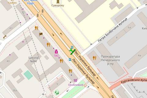 Scrolller, Scroll A in Vasylivka Lesi Ukrainki bul'v., 34 (restoran "Akitoria") (asf.rozpodil'nik); No6 ((1-skrol)) - 423884 scheme