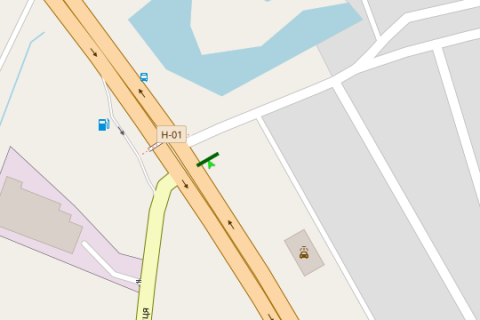 Billboard A in Trasy Kiev, 3x6  Київ - Обухів, 10км + 100м до Києва (у напрямку  Києва (пов. на пос. Підгірці)) scheme