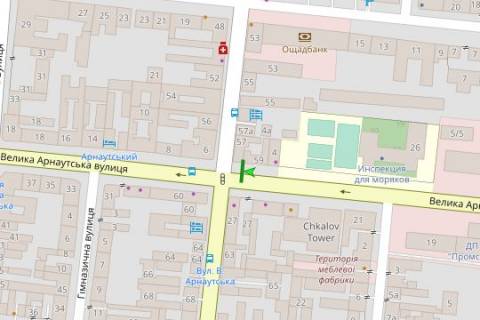 Scrolller, Scroll A in Vasylivka Velika Arnauts'ka st., 4 - Kanatna st. - 425342 scheme