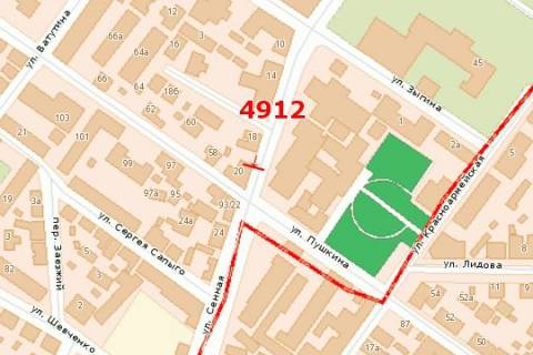 Билборд A в Васильевке, 3x6  Сінна вул., 20 схема