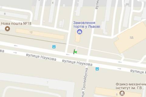 Призма A в Львове, 3x6  Наукова вул. - Тролейбусна вул. (призма) - 404954 схема