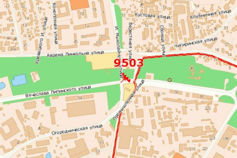 Призма A в Львове, 3x6  Вячеслава Липинського вул. - Івана Миколайчука вул., (призма) - 271385 схема