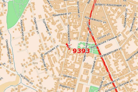 Призматрон, Призма A у Чернівцях, 3х6  Соборна пл., 6 (призма) - 271769 схема