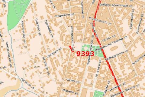 Призма A в Черновцах, 3x6  Соборна пл., 6 (призма) - 109240 схема