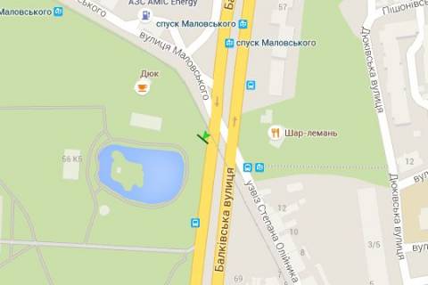Билборд A в Васильевке, 3x6  Балківська вул. - Маловського вул. схема