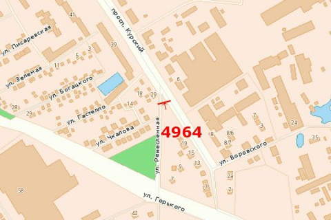 Билборд B в Васильевке, 3x6  Перемоги просп. (Курський просп.) - Юрія Вєтрова вул. (Воровського вул.) схема