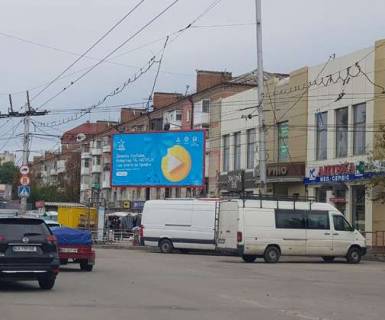 Билборд A в Кропивницкий (Кировоград), 3x6  Соборна вул. ( 50 років Жовтня). - Євгена Тельнова вул (Правди просп.). - Героїв України вул. (Героїв Сталінграда вул.) фото 1
