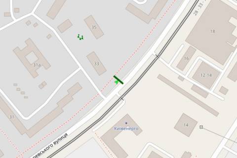 Билборд B в Киеве, 3x6  Миколи Закревського вул., 33 схема