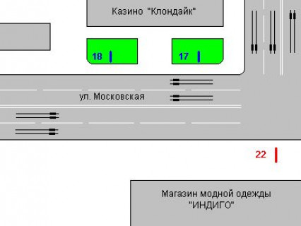Бэклайт A в Житомире, 1.2x1.8  Небесної сотні вул., 3а схема
