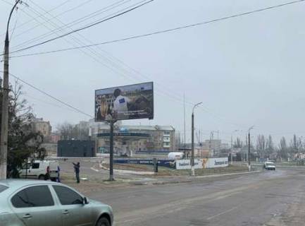 Билборд B в Херсоне, 3x6  Качельна (Сорокіна) вул. (АЗС) фото 1