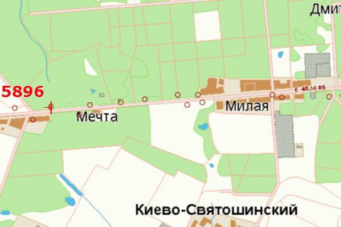 Билборд B в Киеве Київ - Житомир, 15км+000м від Києва (зліва в  напр. м.Києва) схема