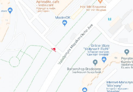 Призма A в Киеве, 3x6  просп. Червоної Калини (Володимира Маяковського). - Каштанова вул. (на перехресті) - 662963 схема