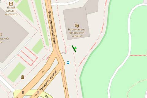 Бэклайт B в Киеве, 1.2x3.6  Європейська пл., 1 схема