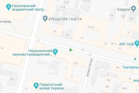 Бэклайт B в Киеве, 1.2x1.8  Богдана Хмельницького вул., 15/2 схема