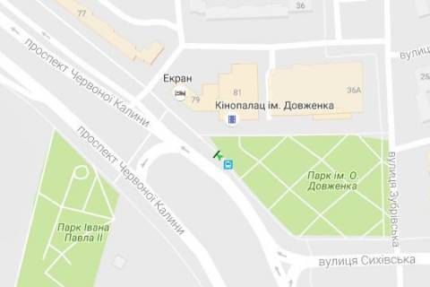 Сiтiлайт A у Львові, 1.2x1.8  Червоної Калини просп., 81 схема