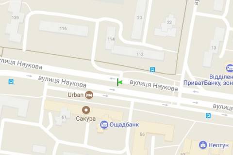 Prismatron, Prism A in Vasylivka Naukova st., 112 - Vasilia Simonenko st., (prizma) (do st. Kul'parkivs'ka) - 424436 scheme