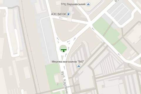 Билборд A в Луцке, 3x6  Карпенка-Карого вул. - Конякіна вул. схема