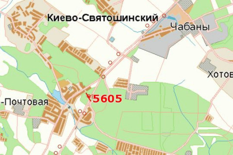 Билборд A в Васильевке, 5x12  Київ - Одеса, 08км+100м від  Києва (справа, в напр. Одессы; 100м від р.Северка) схема