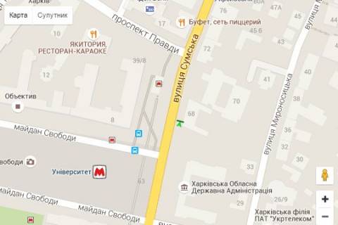 Ситилайт A в Васильевке, 1.2x1.8  Сумська вул., 68 схема