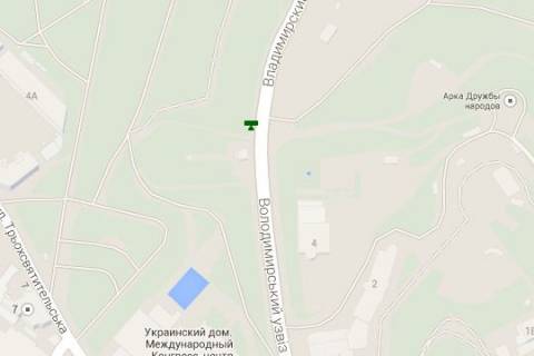 Ситилайт B в Киеве, 1.2x1.8  Володимирський узвіз, (зелена зона) №5 схема