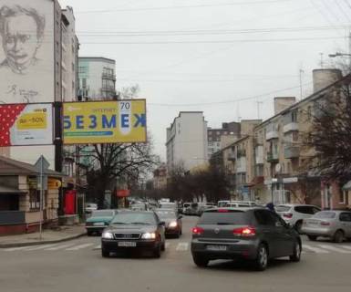 Билборд B в Ивано-Франковске, 3x6  Бельведерська (Московська) вул. - Пилипа Орлика вул. (права) фото 1