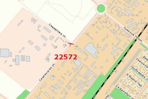 Билборд B в Черкассах, 3x6  Смілянська вул., 132 схема