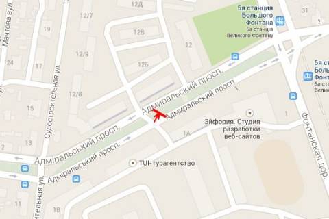 Billboard A in Vasylivka, 3x6  Admiral's'kij prosp., 1a scheme