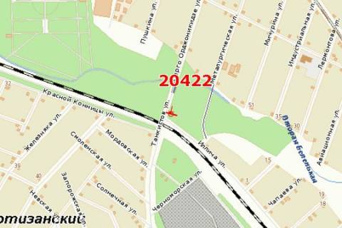 Билборд B в Васильевке Танкістів вул. схема