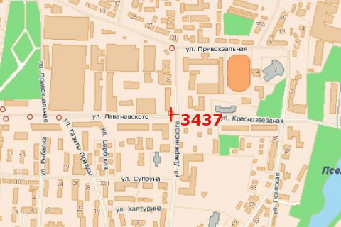 Билборд A в Васильевке, 3x6  Гетьмана Павла Скоропадського вул. (Леваневського вул.) - Троїцька вул. схема