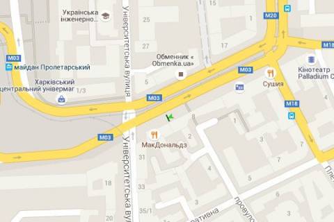 Ситилайт B в Харькове, 1.2x1.8  Рози Люксембург пл. (Павлівська пл.), 8 (№1) схема