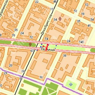 Беклайт A у Миколаєві, 1.2x1.8  Центральний просп. (Леніна просп.) - Захисників Миколаєва вул. (Декабристів) ., (№5) схема