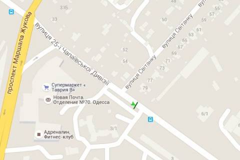 Билборд A в Одессе Інглезі вул. (25-ої Чапаєвської Дивізії вул.), 3 схема