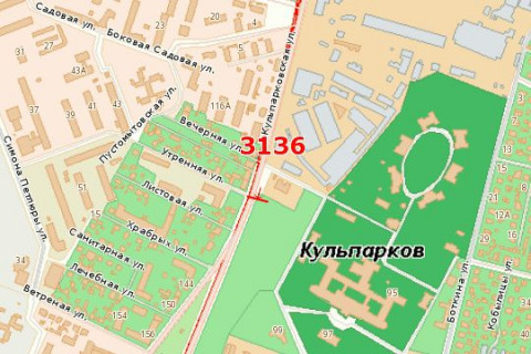 Білборд, Бігборд (Борд)  B у Львові, 3x6  Кульпарківська вул., 95 (від центру) схема